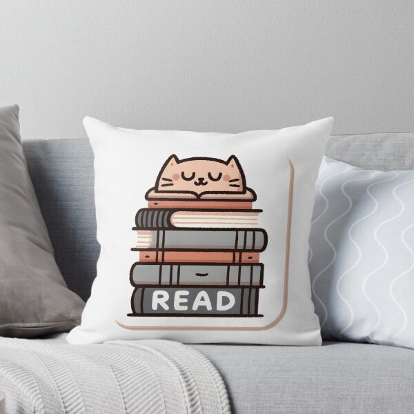 Item preview, Cat asleep on a stack of books designed and sold by aurahealing.