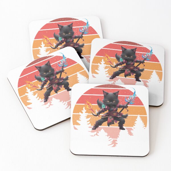 Item preview, Vintage Ninja cat,retro cat warriors ,samurai cat,brave cat, cute ninja cat, mamma's cat, japanese samurai cat, super hero cat, vintage ninja cat, vintage cat, gifts for her designed and sold by Cat-culture-art.