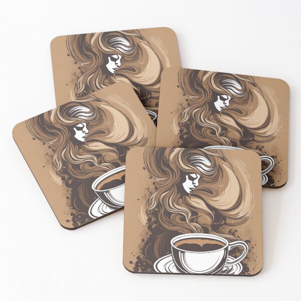 Item preview, For the Love of Coffee - Epic Beauty - Elegant Face in Coffee Steam and Mug designed and sold by Butler in the Home.