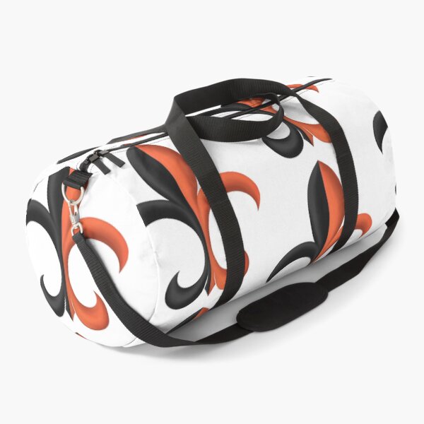 Item preview, Black and Tangerine Fleur de Lis designed and sold by lezell.
