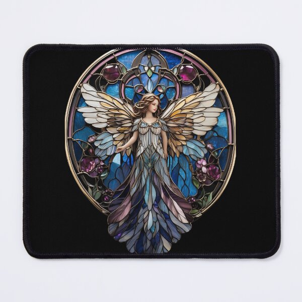 Aperçu de l'œuvre Motif d'ange en vitrail créée et vendue par Desfix.