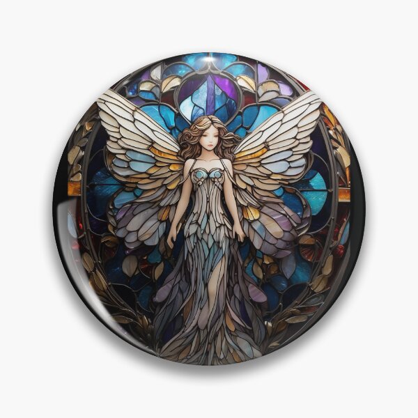 Aperçu de l'œuvre Motif d'ange en vitrail créée et vendue par Desfix.