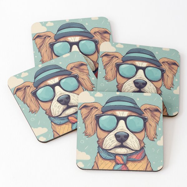 Item preview, Dog with hat, glasses, tie, handkerchief designed and sold by NaturaFotos.