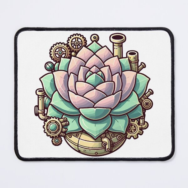 Item preview, Mechanical Blossom: Nature Meets Steampunk Elegance designed and sold by OniumEth.