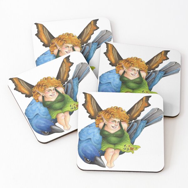 Item preview, Indigo Bunting and Faerie designed and sold by hnewmanart.
