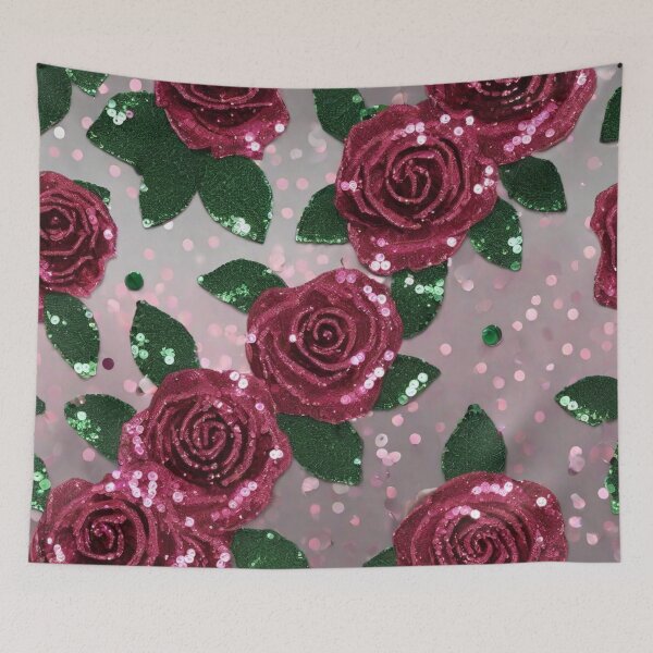 Item preview, Blooming Elegance: Sequin Rose Pattern Design designed and sold by Poetic4Passion.