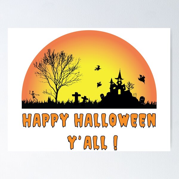 Item preview, Happy Halloween Y'All designed and sold by ecilu.