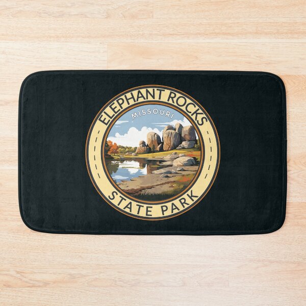 Item preview, Elephant Rocks State Park Missouri Travel Art Badge designed and sold by KrisSidDesigns.