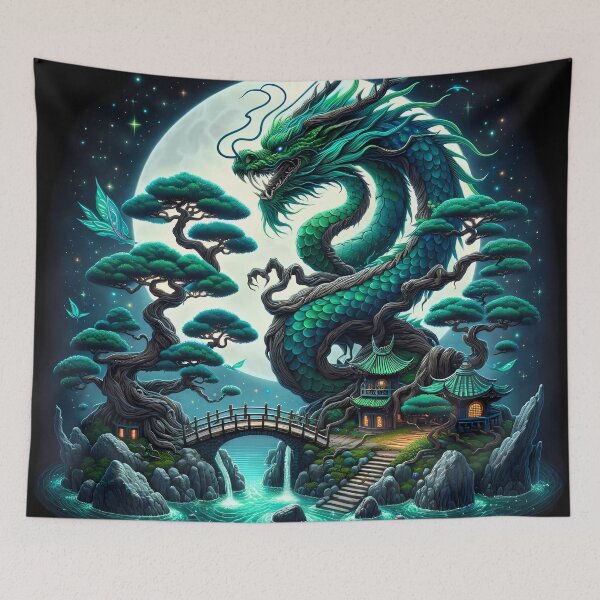 Item preview, Elaborate Bonsai Dragon Fantasy designed and sold by AlwaysArtful.