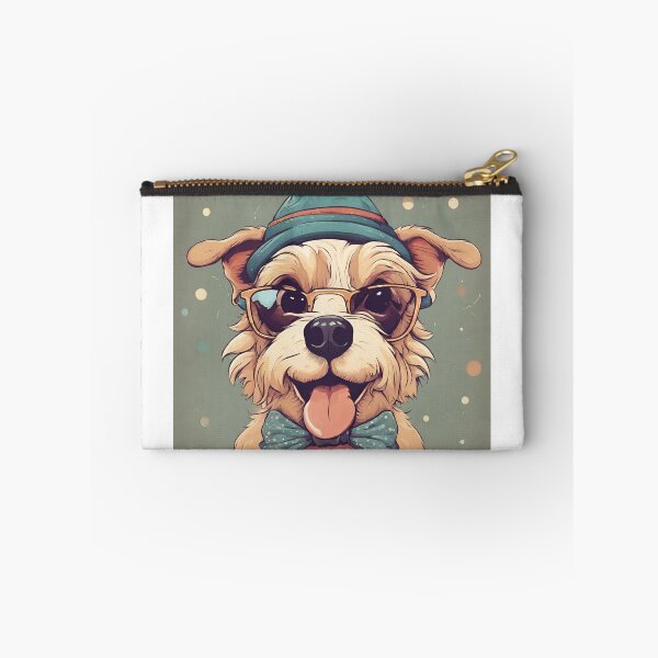 Item preview, Happy dog with hat, glasses and bow designed and sold by NaturaFotos.