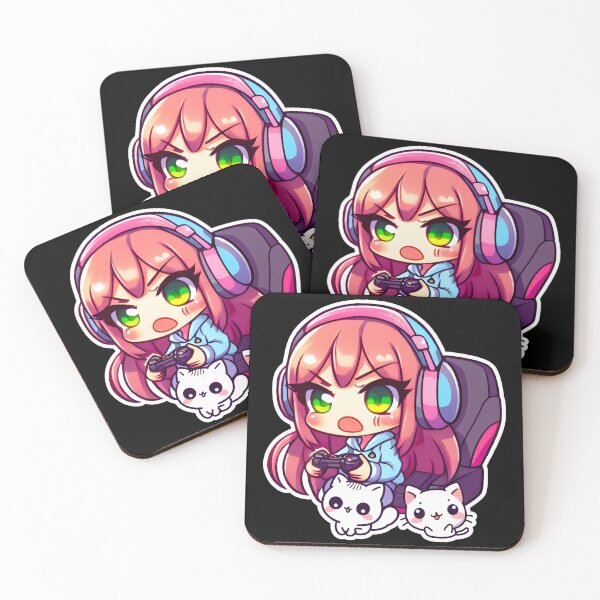 Item preview, Gamer Girl, Kawaii Art, Cat Love, Cute Kitty, Cat Owner designed and sold by Porcupine Tees ⭐⭐⭐⭐⭐.