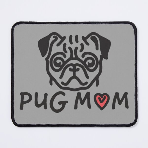 Item preview, Pug Mom Black And White v1 designed and sold by FenwickDesign99.