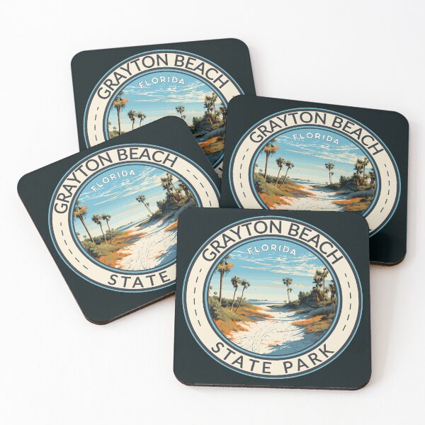 Item preview, Grayton Beach State Park Florida Travel Art Badge designed and sold by KrisSidDesigns.