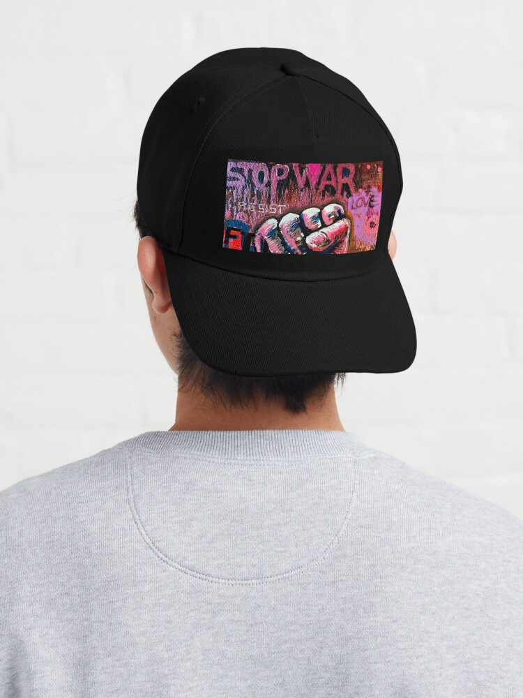 Thumbnail 4 of 7, Cap, STOP WAR designed and sold by AllanLinder.
