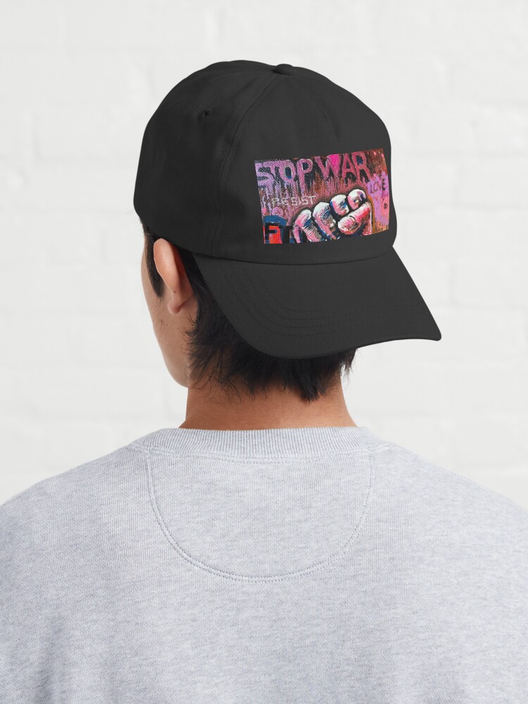 Thumbnail 4 of 7, Cap, STOP WAR designed and sold by AllanLinder.