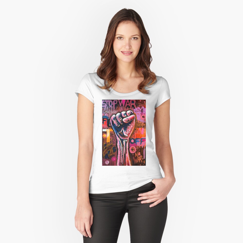 Item preview, Fitted Scoop T-Shirt designed and sold by AllanLinder.