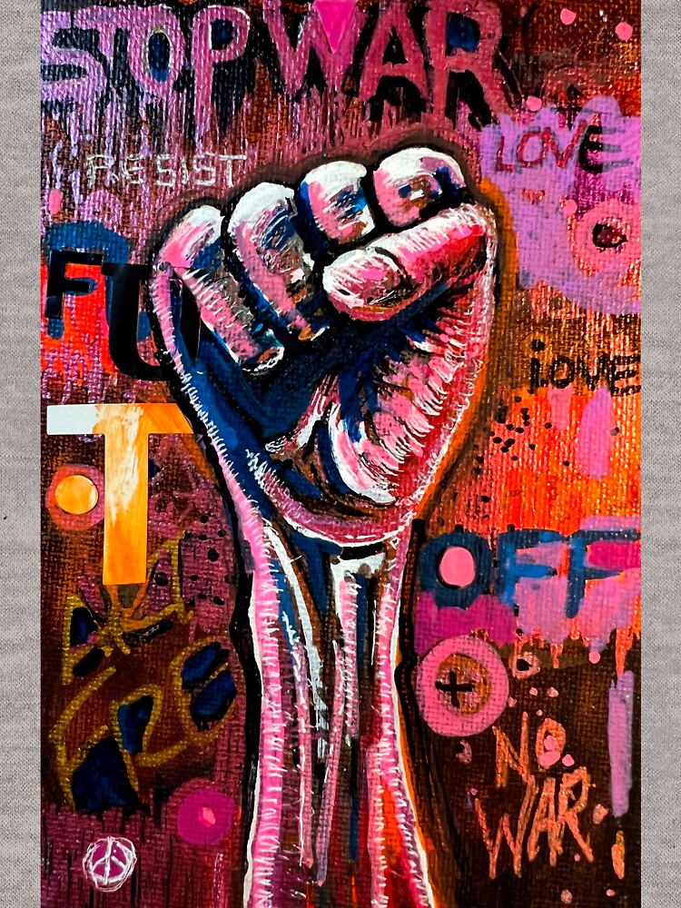 Thumbnail 5 of 5, Lightweight Hoodie, STOP WAR designed and sold by AllanLinder.