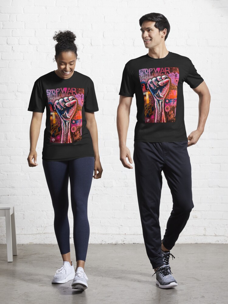 Thumbnail 1 of 7, Active T-Shirt, STOP WAR designed and sold by AllanLinder.