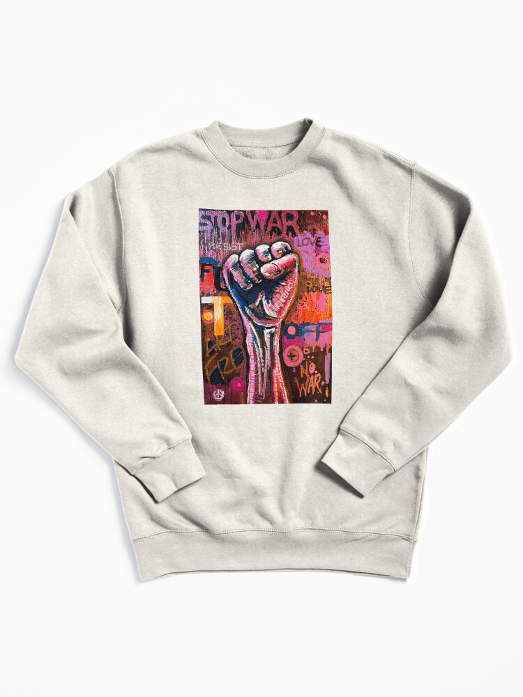 Pullover Sweatshirt, STOP WAR designed and sold by AllanLinder