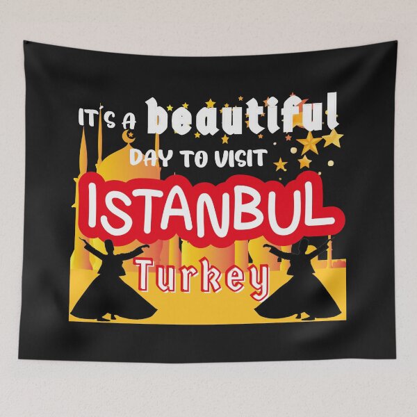 Item preview,  Travel to beautiful Istanbul in Turkey. Bright text. designed and sold by LindaLG.