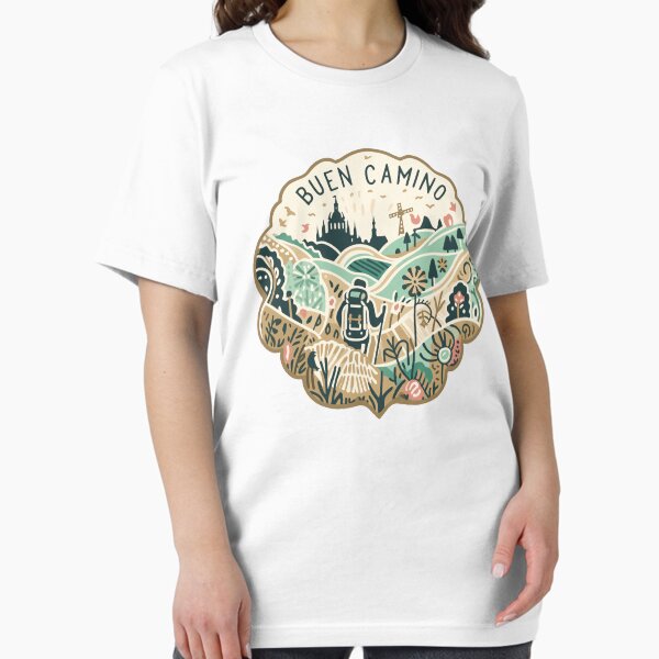 Item preview, El Camino ¡BUEN CAMINO! Camino de Santiago - Shirt, Hat, Button, Pin, Sticker, etc designed and sold by cloudhiker.