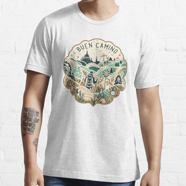 Item preview, El Camino ¡BUEN CAMINO! Camino de Santiago - Shirt, Hat, Button, Pin, Sticker, etc designed and sold by cloudhiker.