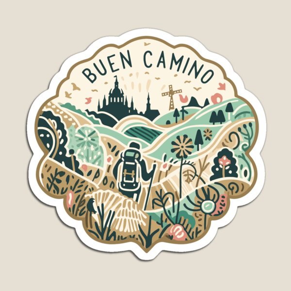 Artikel-Vorschau von El Camino ¡BUEN CAMINO! Camino de Santiago – Hemd, Mütze, Knopf, Anstecknadel, Aufkleber usw, designt und verkauft von cloudhiker.