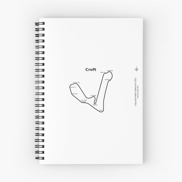 Item preview, Croft Circuit, with Corner Names designed and sold by ukCircuits.net.