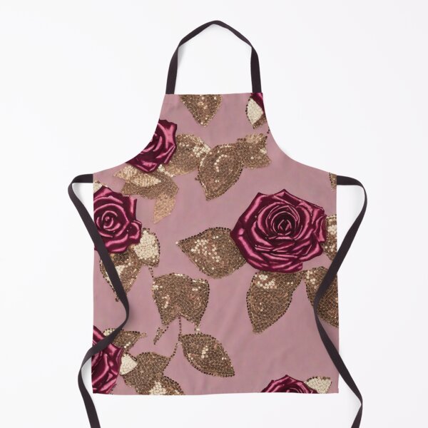Item preview, Golden Leaf & Pink Rose Sequin Delight designed and sold by Poetic4Passion.