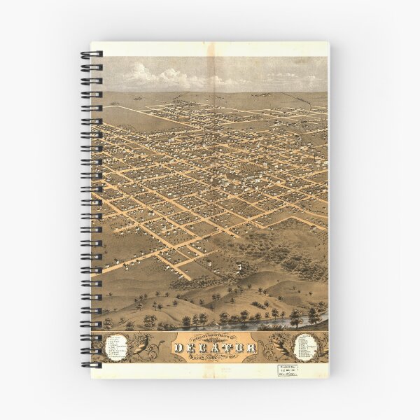 Item preview, Decatur, Illinois (1869) designed and sold by allhistory.