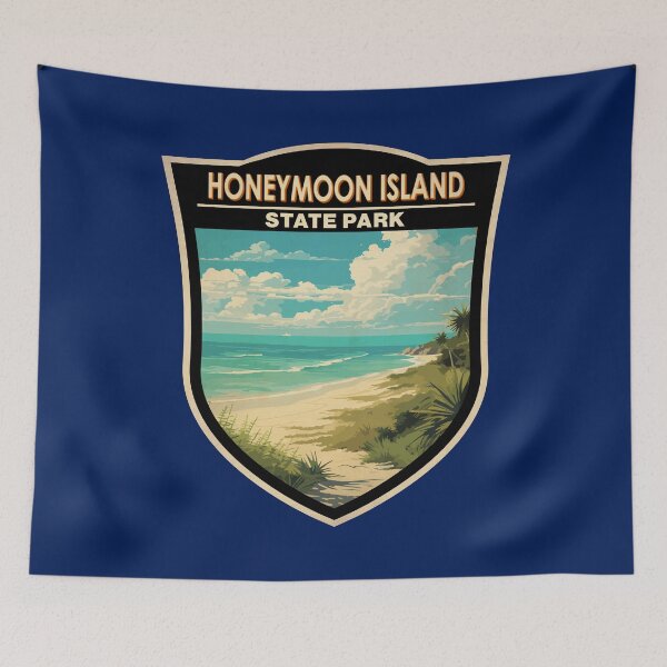 Item preview, Honeymoon Island State Park Florida Vintage Badge designed and sold by KrisSidDesigns.