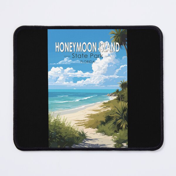 Item preview, Honeymoon Island State Park Florida Travel Art Vintage designed and sold by KrisSidDesigns.