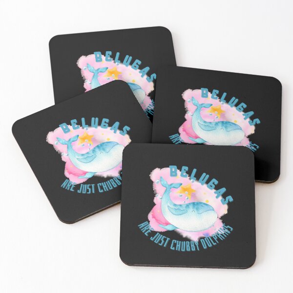 Item preview, Belugas Are Just Chubby Dolphins Illustration designed and sold by kuremureDesign.