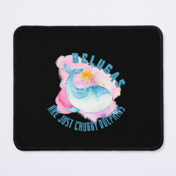 Item preview, Belugas Are Just Chubby Dolphins Illustration designed and sold by kuremureDesign.