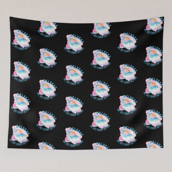Item preview, Belugas Are Just Chubby Dolphins Illustration designed and sold by kuremureDesign.