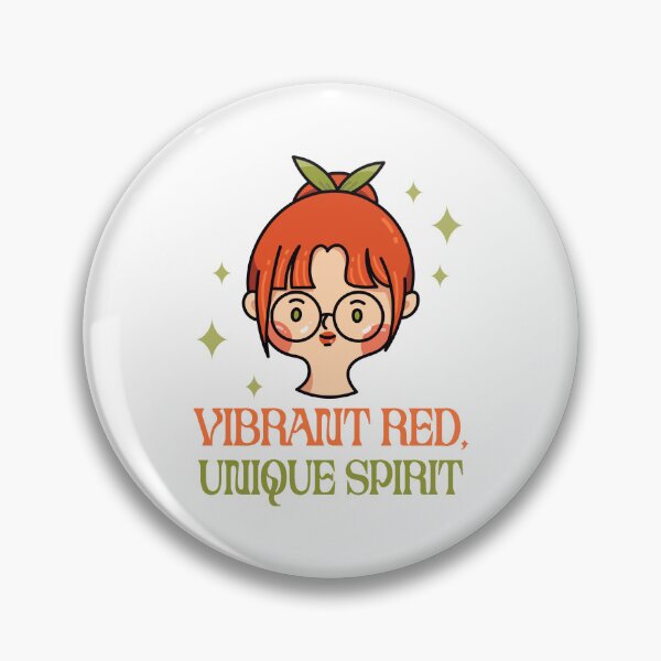 Item preview, Vibrant Redhead Sticker - Illustrated Typography Decal - Unique Red Hair Art - Custom Design for Redheads designed and sold by scstewars.