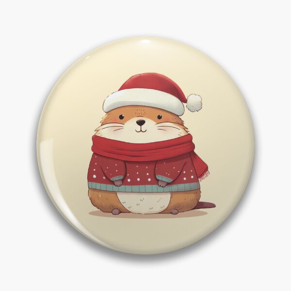 Item preview, Cute Christmas Marmot designed and sold by KAI-Studio.