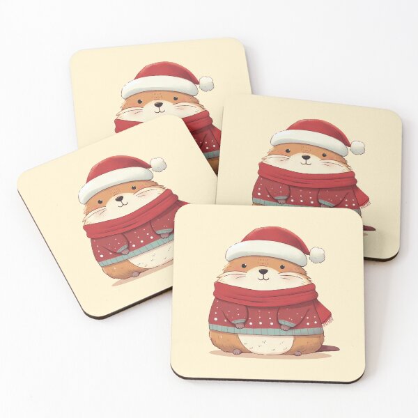 Item preview, Cute Christmas Marmot designed and sold by KAI-Studio.