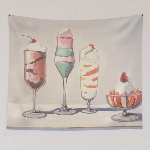 Item preview, Wayne Thiebaud - Four Sundaes - Pop Art designed and sold by MARTART9.