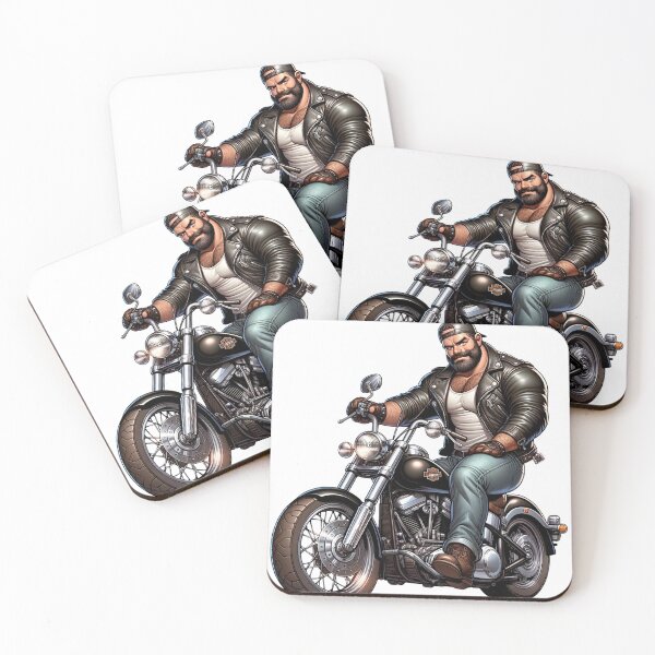 Item preview, Gay bear on bike designed and sold by norbears.