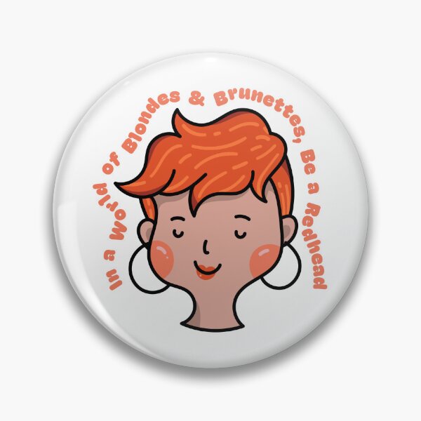 Item preview, Vibrant Redhead Sticker - Illustrated Typography Decal - Unique Red Hair Art - Custom Design for Redheads designed and sold by scstewars.