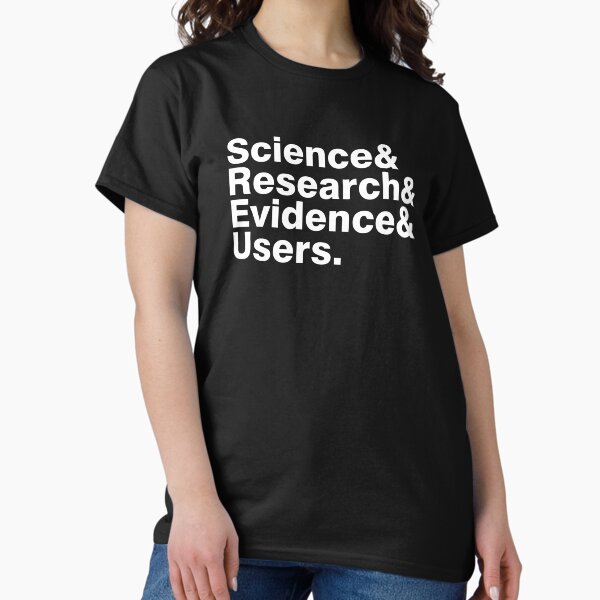 Item preview, Science & Research & Evidence & Users (dark) designed and sold by UXpert.