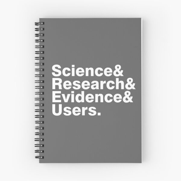 Item preview, Science & Research & Evidence & Users (dark) designed and sold by UXpert.