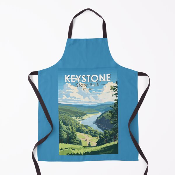 Item preview, Keystone State Park Pennsylvania Travel Art Vintage designed and sold by KrisSidDesigns.