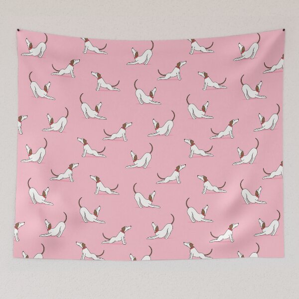 Item preview, big stretch cute dog - pink designed and sold by littlearrow.