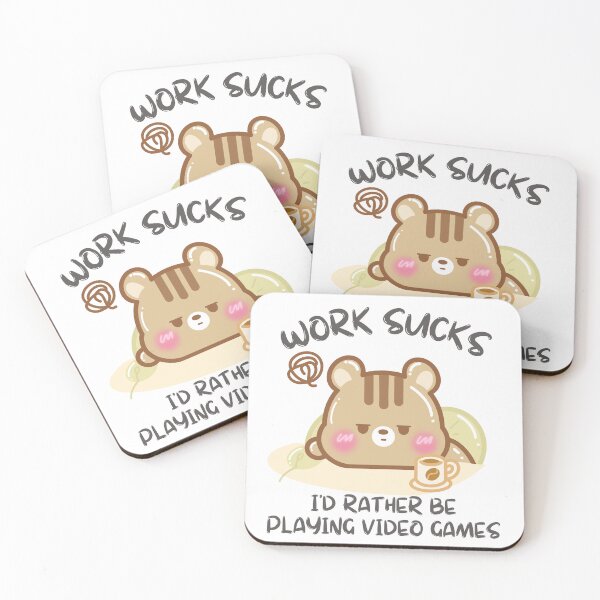 Item preview, Work Sucks Id Rather Be Playing Video Games designed and sold by cutecozynook.