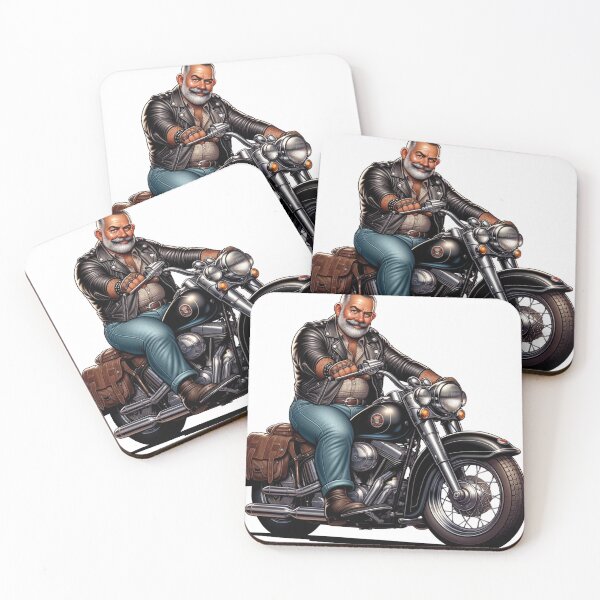Item preview, Handsome mature dad on his bike designed and sold by norbears.