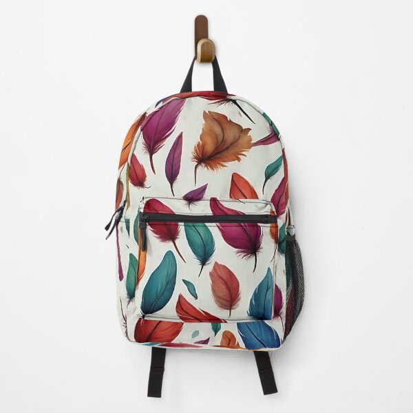 Item preview, colorful feather pattern designed and sold by jinmommyonline.