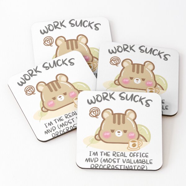 Item preview, Work Sucks Im the Real Office MVP (Most Valuable Procrastinator) designed and sold by cutecozynook.