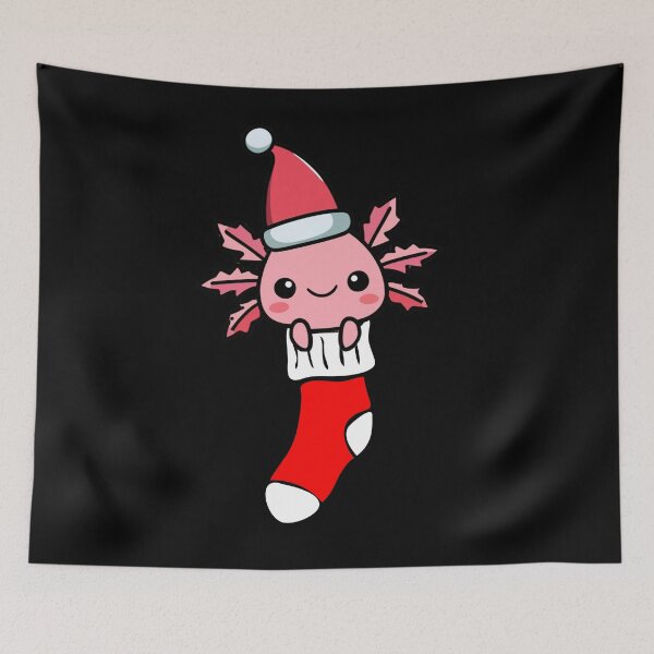 Item preview, Cute christmas axolotl designed and sold by FunkyMelon.